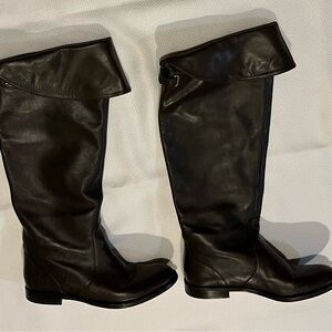 Coach Cheyenne Chestnut Brown Soft Calf Riding Boots Size 8M